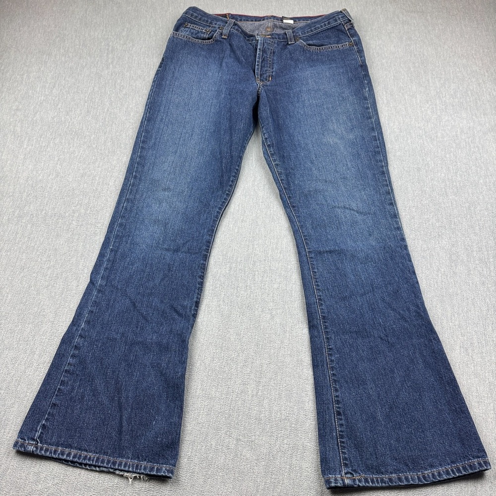 Abercrombie & Fitch Jeans Womens 10R Blue Denim Bootcut Button Fly Medium Wash